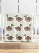 Mallard Duck Chenille blanked swapped over crib