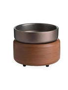 a 2-in-1 Classic warmer with pewter and walnut detail on a white background