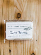 Elevate your home with Tobacco Teakwood Soy Wax Melts. A bold, masculine blend of spice, tobacco, and aged teakwood. Long-lasting & clean-burning. Shop now!