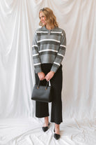 Lauren Elastic Waist Butter Soft Wide Pants in black featuring a comfortable elastic waistband and relaxed wide-leg silhouette.