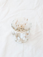Top view of the speckled straight sided jar 
